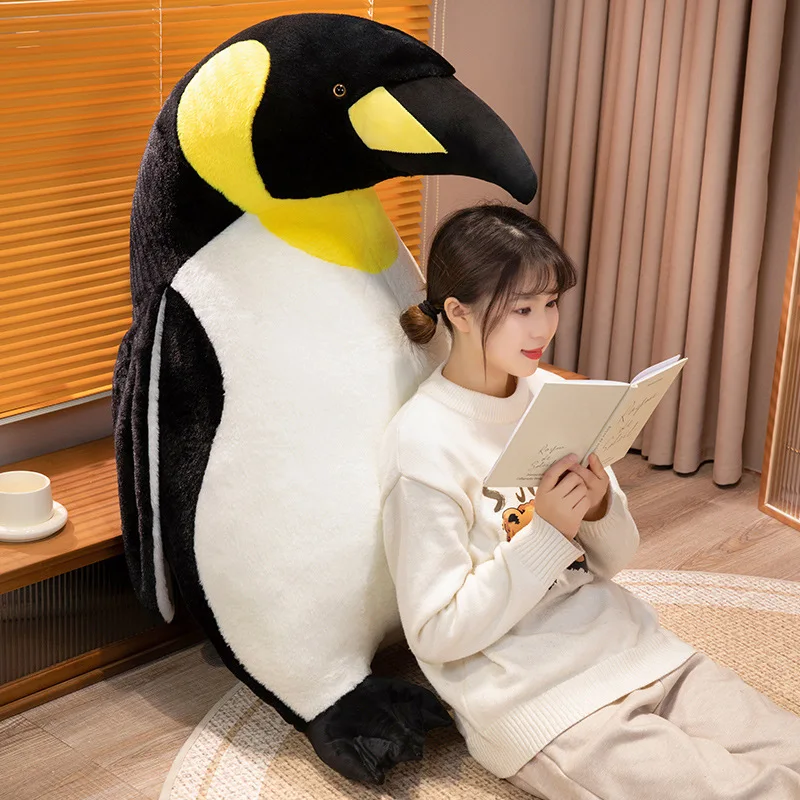 JIANEEXSQ Realistic Penguin Stuffed Animal - 9 Inch Cute Plush Toy Gift For Kids & Collectors