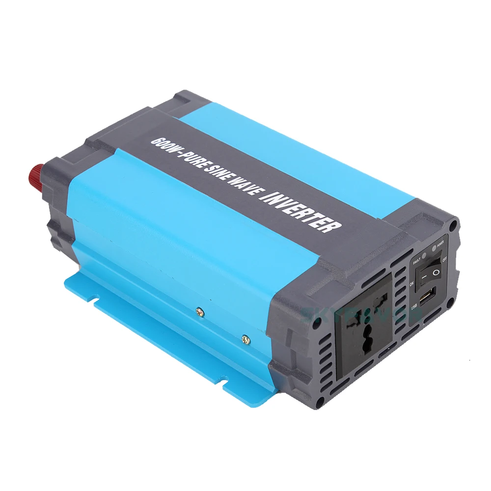 Factory Provide Pure Sine Power Inverter 12V Dc to 110Vac or 230Vac 600W Recreational Vehicle 12 Volt Pure Sine Wave Inverters