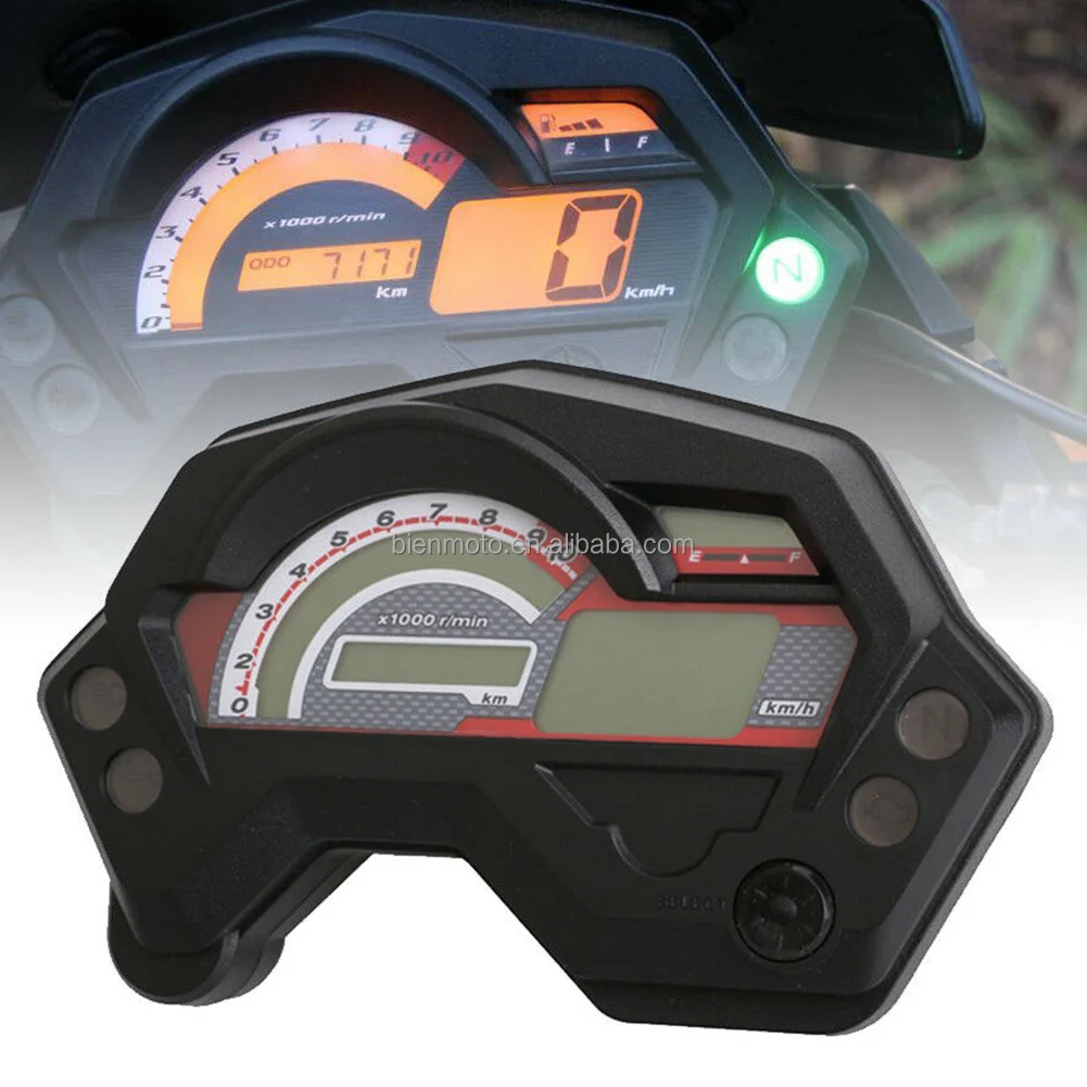 LCD Screen Meter Digital Motorcycle Odometer Multifunctional Gauge Backlight Waterproof Speedometer Fz16 Spare Parts