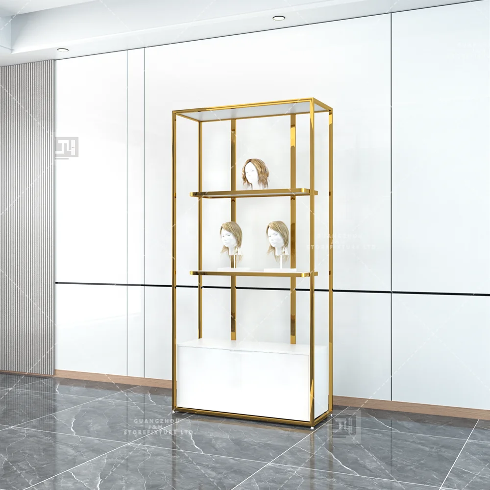 New Arrival Mannequin Wig Display Shelves Stand Popular Wig Display Mannequin with Stand Wig Store Display Rack