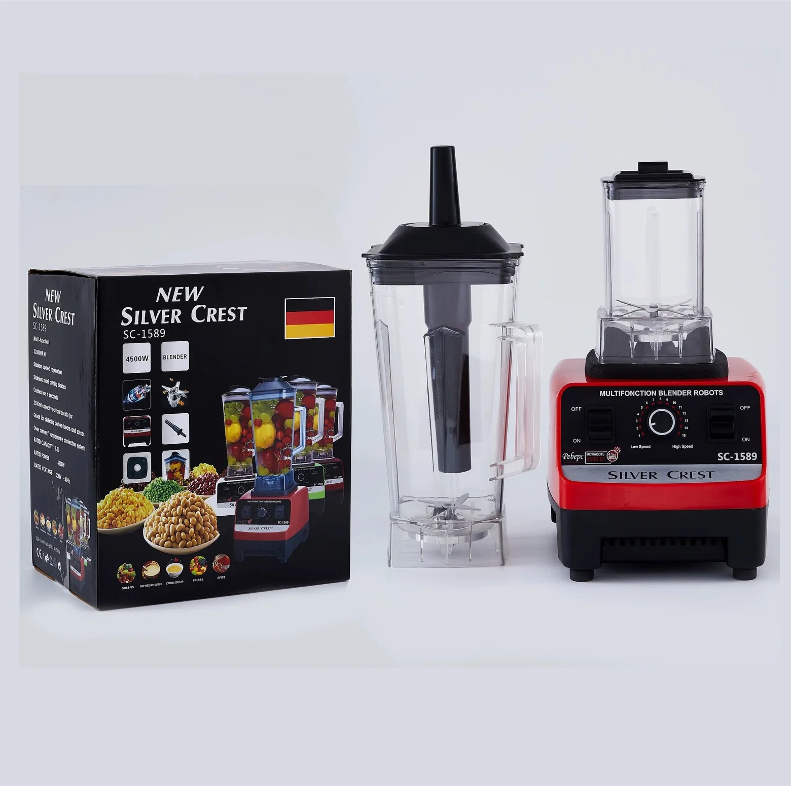 4500w Powerful Smoothie Blender Silvercrest Blender Frozen Drinks