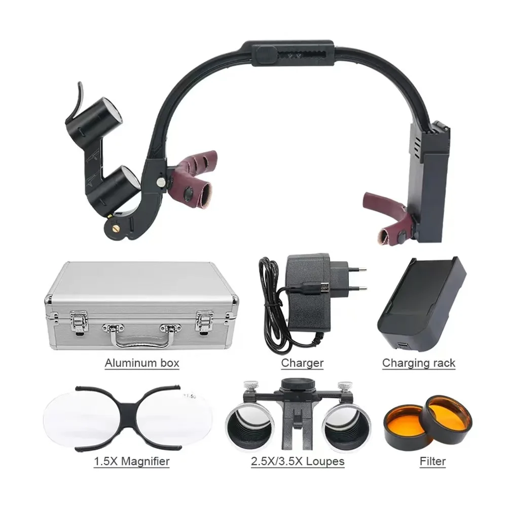 Dr. Kim Dental LED Head Light Lamp - 2.5X 3.5X Magnification