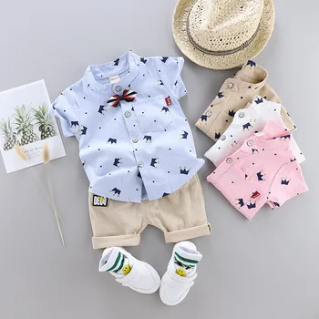 New Toddler Clothes Set 2pcs Baby Boys' Clothing Sets Short Sleeve T shirt and shorts for summer