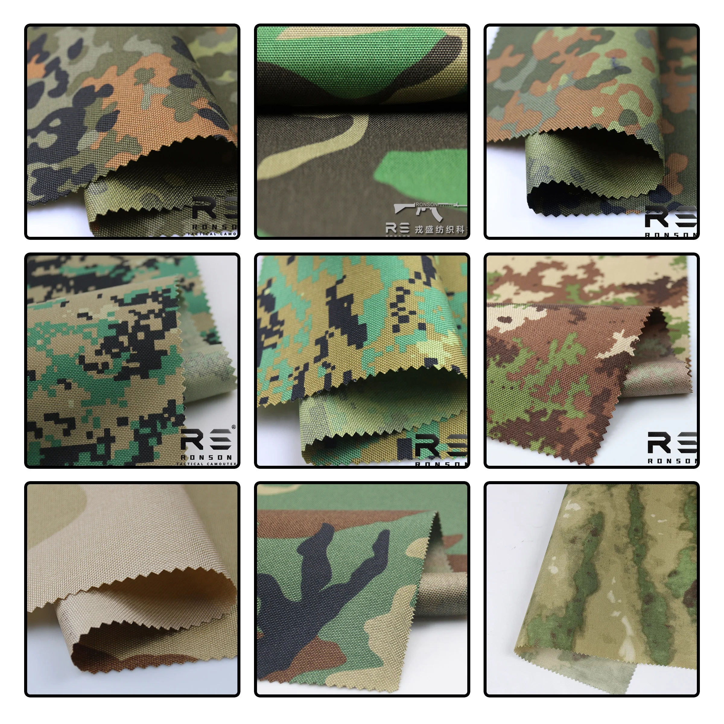 Tactical Camo Bag 1000D 1050D Nylon Waterproof Cordura 100% Nylon Cordura Denim Woven Waterproof Textile PU Coated for Toys