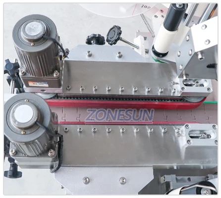 ZONESUN ZS-TB300V Automatic Stickers Flat Bottle Double Sided Labeling ...