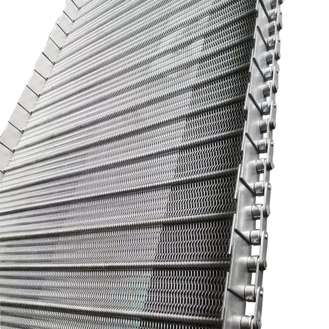 Direct Sale Stainless Steel Cup Noodle Stretch Conveyor Mesh Belt Steamer Inner and Outer Mesh Belt 6