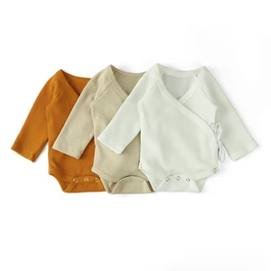 Long Sleeve Baby Waffle Children's Onesie Rompers Jumpsuit for Kids