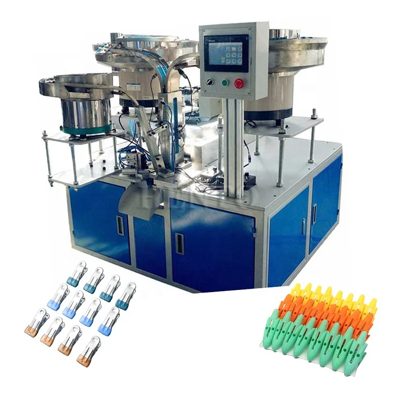 Clip Assembly Machine Clothespin Assembly Equipment / Machine to Assemble Clothespins / Plastic Clothespin Assembly Machine