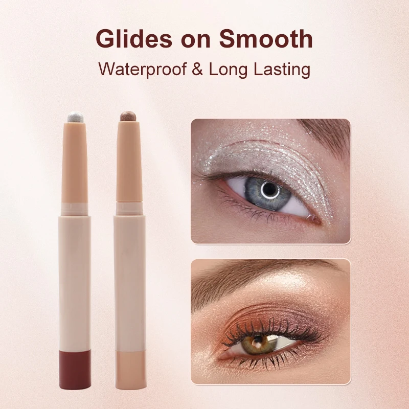 Eyeshadow Stick Eyeliner Pencil Cream Shimmer Smooth Highlighter Waterproof Long Lasting Eye Shadow Sticks for Women Girls details