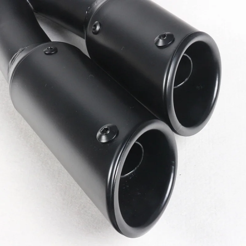 Motorcycle Exhaust Pipe Muffler Stainless Steel Black Double Hole New for Kawasaki Ninja 300 ER6N Aprilia RSV4 Sportster AK236