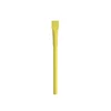 Stylo tube en papier - Jaune - Recharge stylo bleue