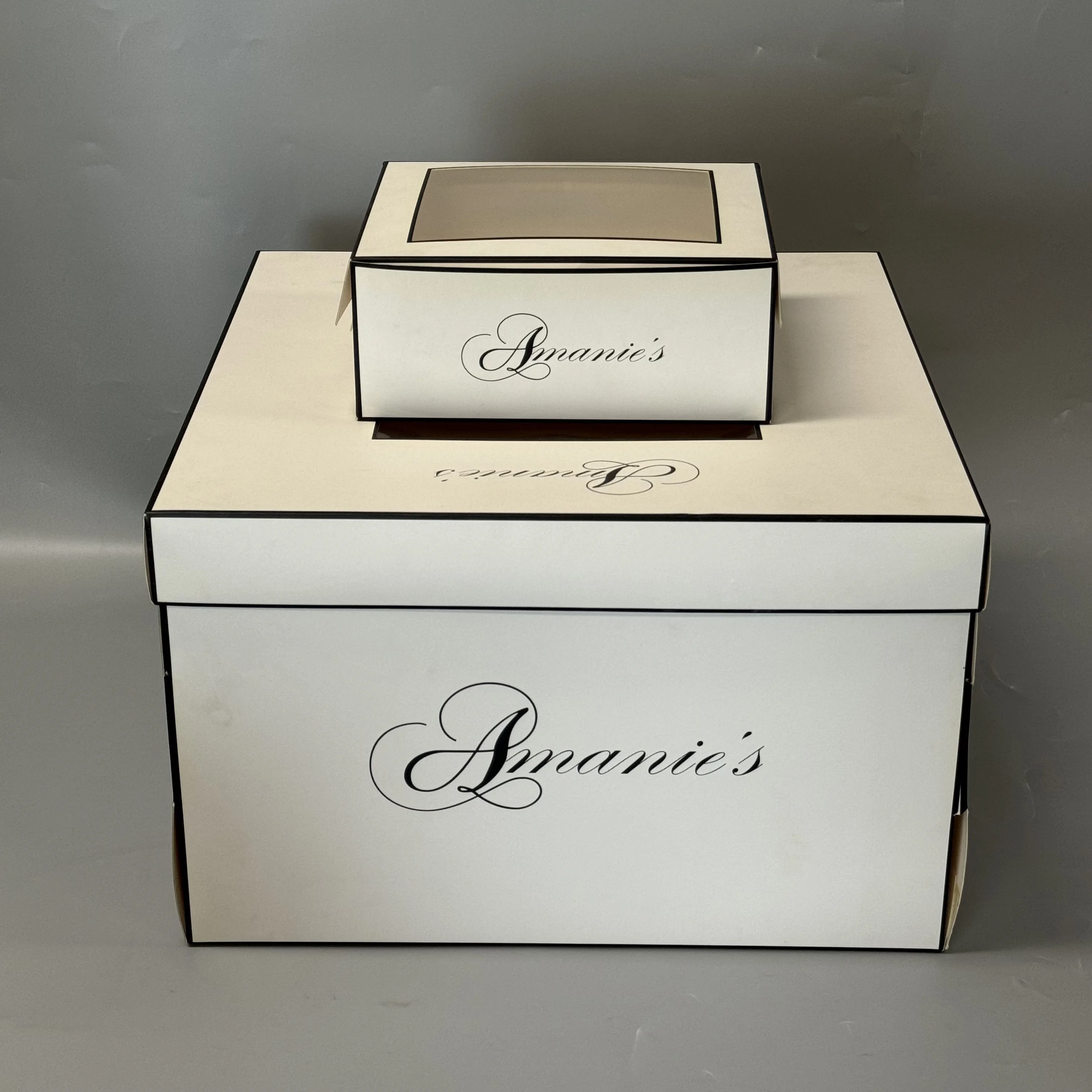 Factory Direct Custom White 15 X 15 X 5 Inch with Window Birthday Wedding Cake Paper Packaging Box