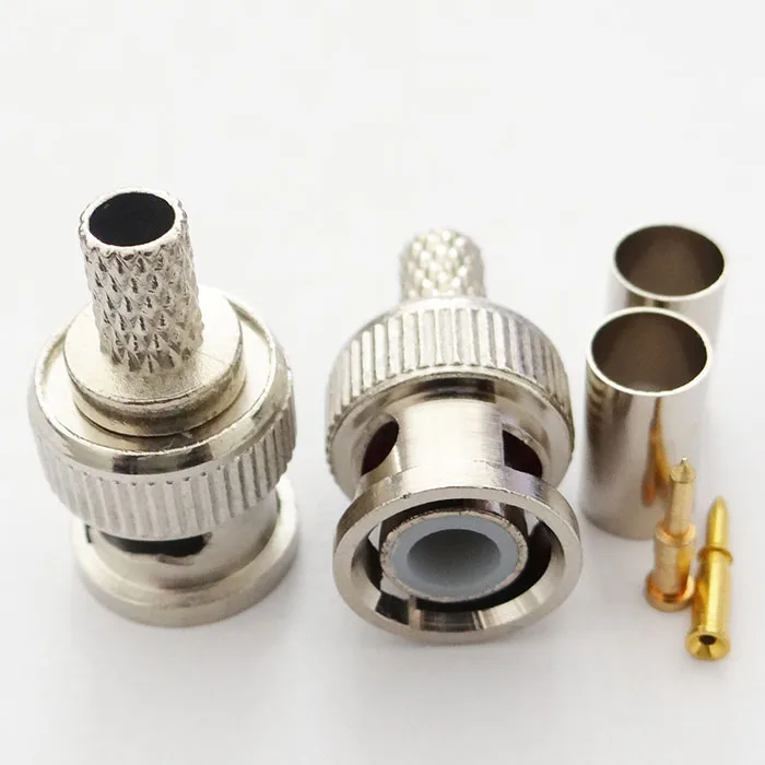 Factory Price RF Coaxial Bnc Male Crimp Connector for Rg58