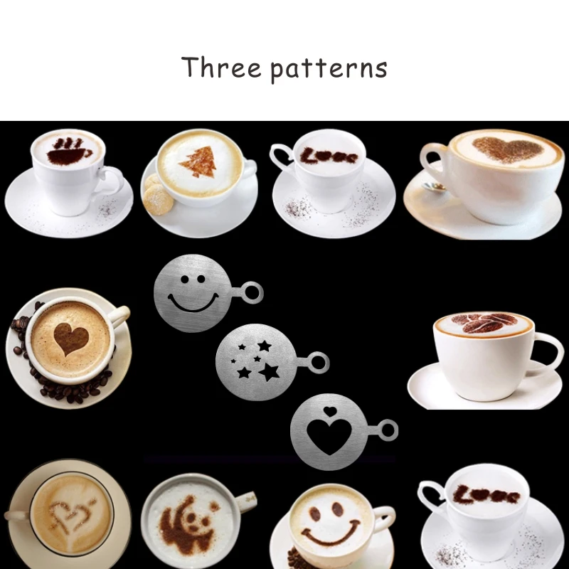 Free Printable Picture On Cappuccino Macchiato And Latte Art Stencils ...