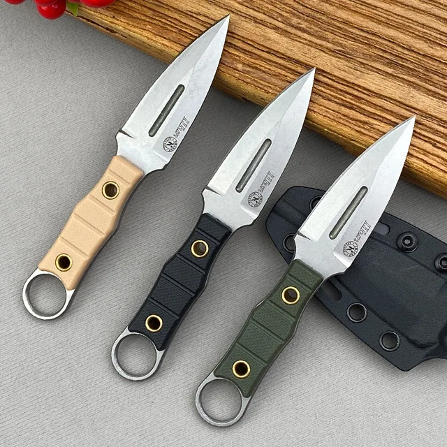 CPM-3V Wilderness Survival Tactical Knife Outdoor Fixed Straight Blade Sheath Handy Sharp DIY Grade OEM Customizable