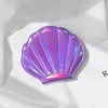Laser shell makeup mirror-purple