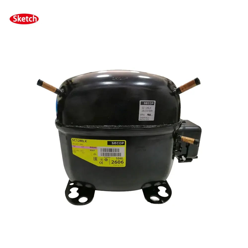 Secop Piston Compressor R404a Sc10mlx Sc12mlx Sc15mlx Sc18mlx For