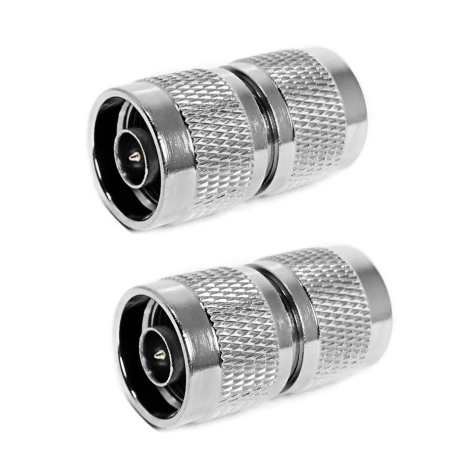 Factory 50Ohm N Type Male Plug to N Type Male Macho Plug Connector Adaptor N-JJ RF Coax Coaxial Adapter Converter in Stock