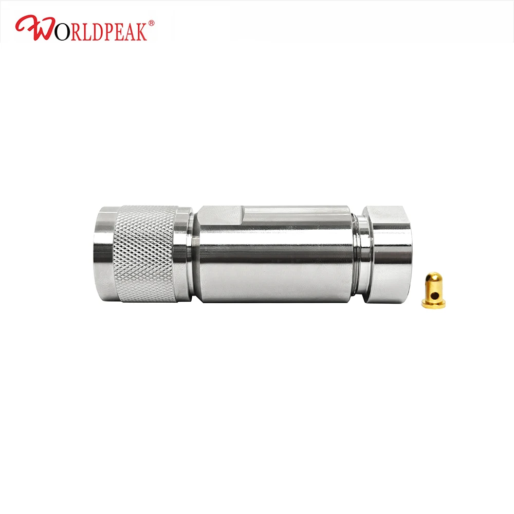 Best Quality Factory Directly High Voltage RF Coaxial Cable Connector HN Male Plug Clamp Type for LMR600/12DFB Coax Cable