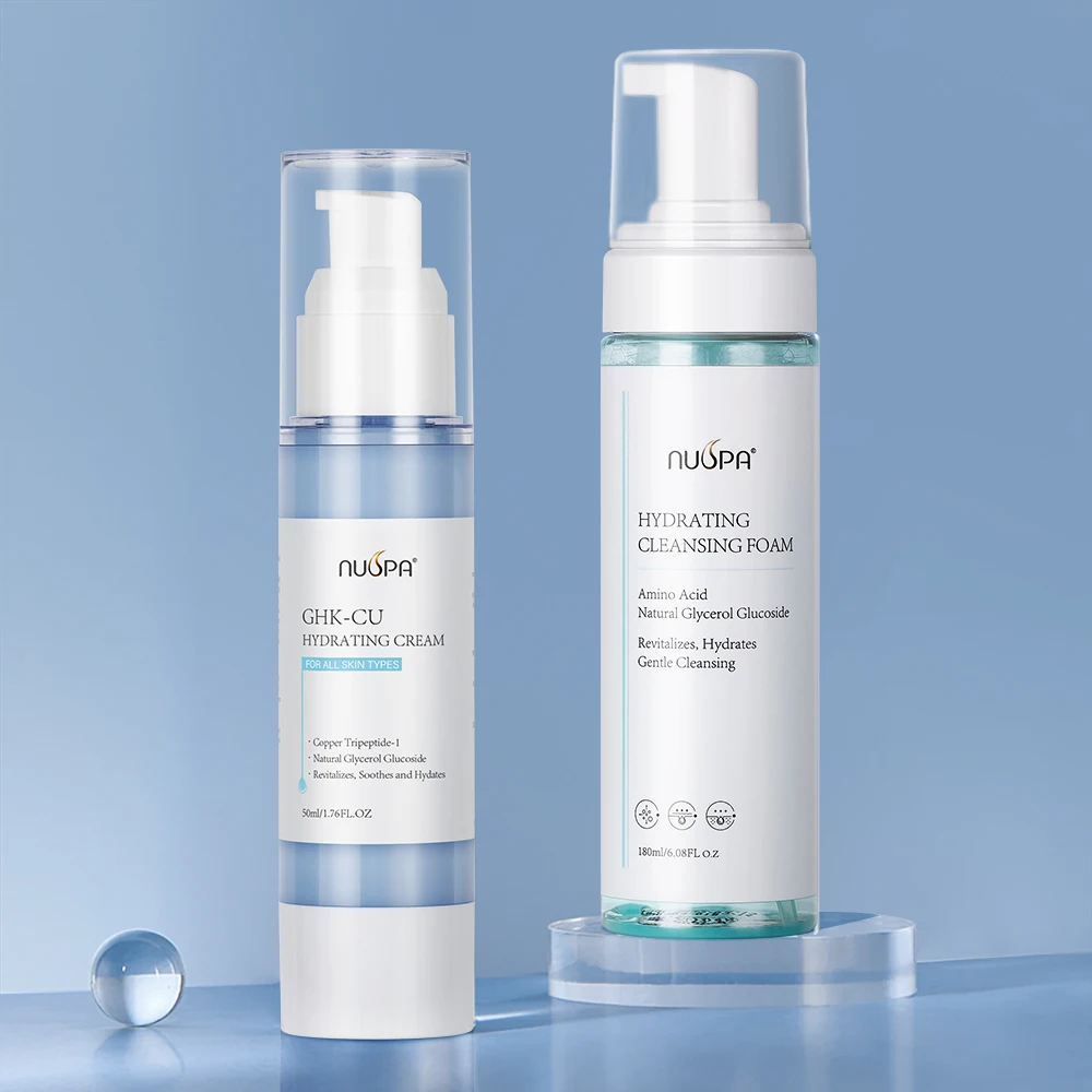 NUSPA Custom Logo Natural GHK-CU Improve Elasticity Skin Care Firming  Restore Luster Face Cream