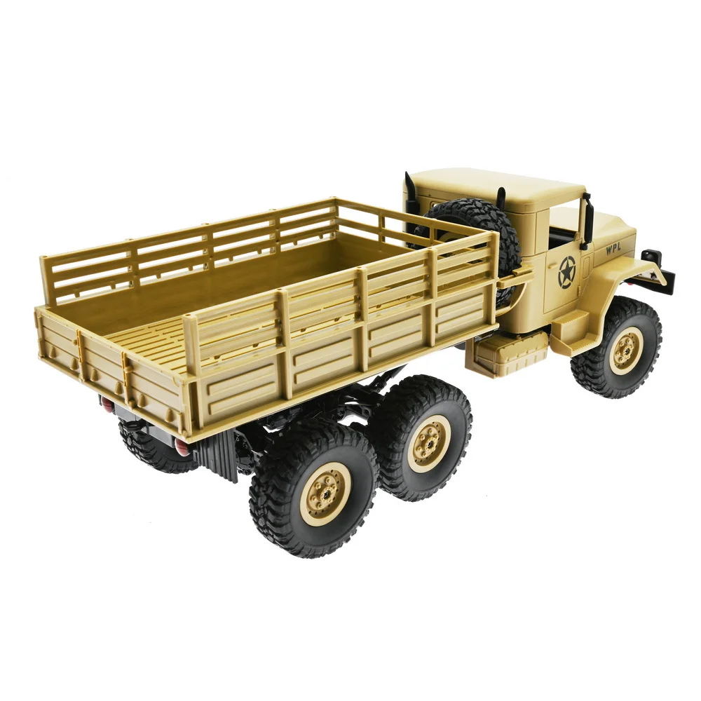 1/16 Scale Off-Road RC Toy Truck for Kids - 6WD Military Truck