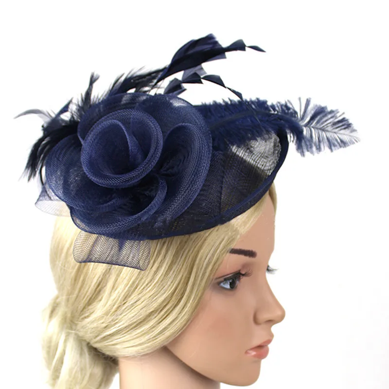 Новый европейский и американский головной убор из сетчатой пряжи ретро-шпилька для волос аксессуары для волос повязка на голову Аксессуары для платья головной убор с цветком