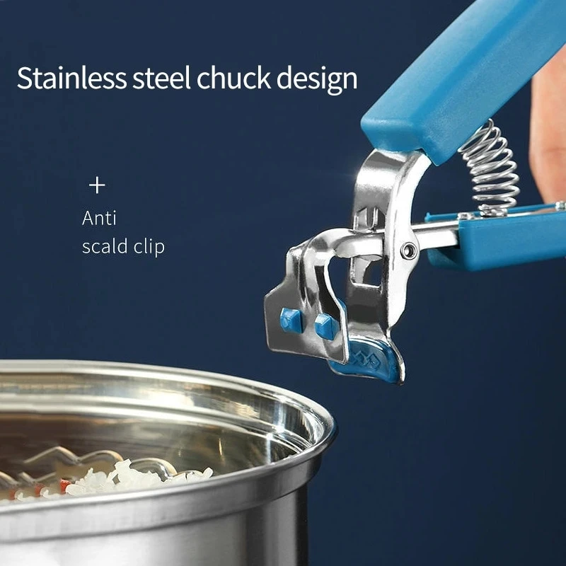 Stainless Steel Clip Bowl Clip Tray Bowl Holder Kitchen Gadget Finger Stall Bowl Holder