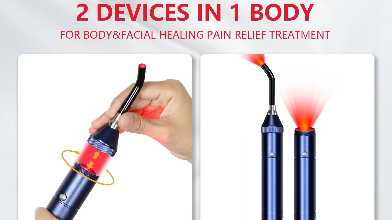 2023 New Design Light Therapy Pen 5 Led Handheld Flashlight