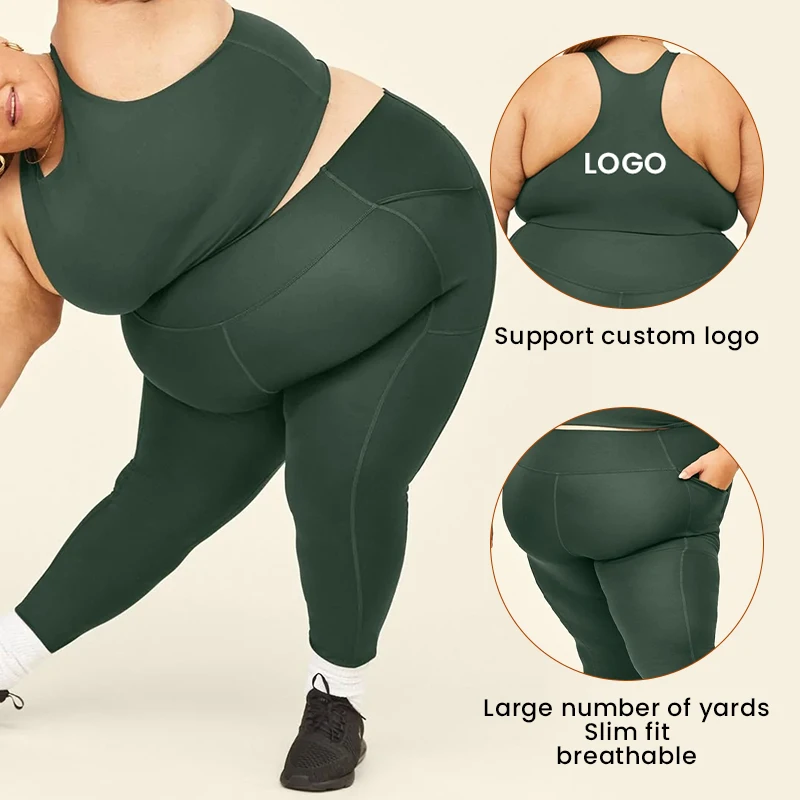 Top Quality Women's Clothing Plus Size Gym Wear Soft High Waist Gym