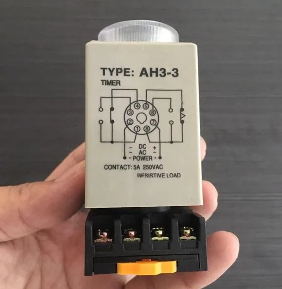 AH3-3 Type   8 Terminals 10 Minutes 10 Min Timer Time Delay Relay AC 220V Low Power