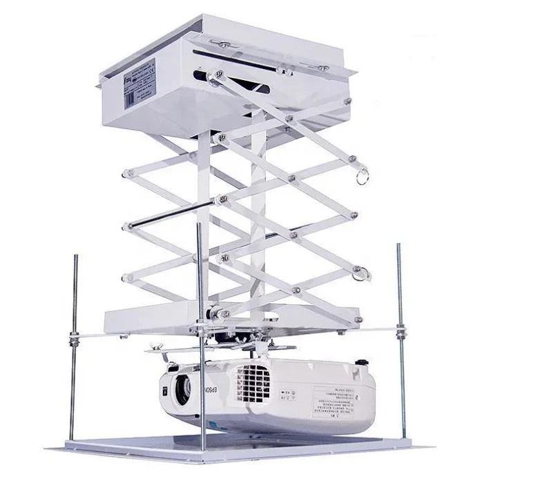 100 to 300 CM Projector Lift Motorized Ceiling Projector Scissor ...