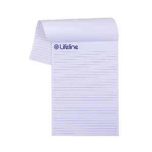 Customizable Loose Leaf Tear-away Office Supplies Notepads with Offset Paper in Custom Sizes and Colors