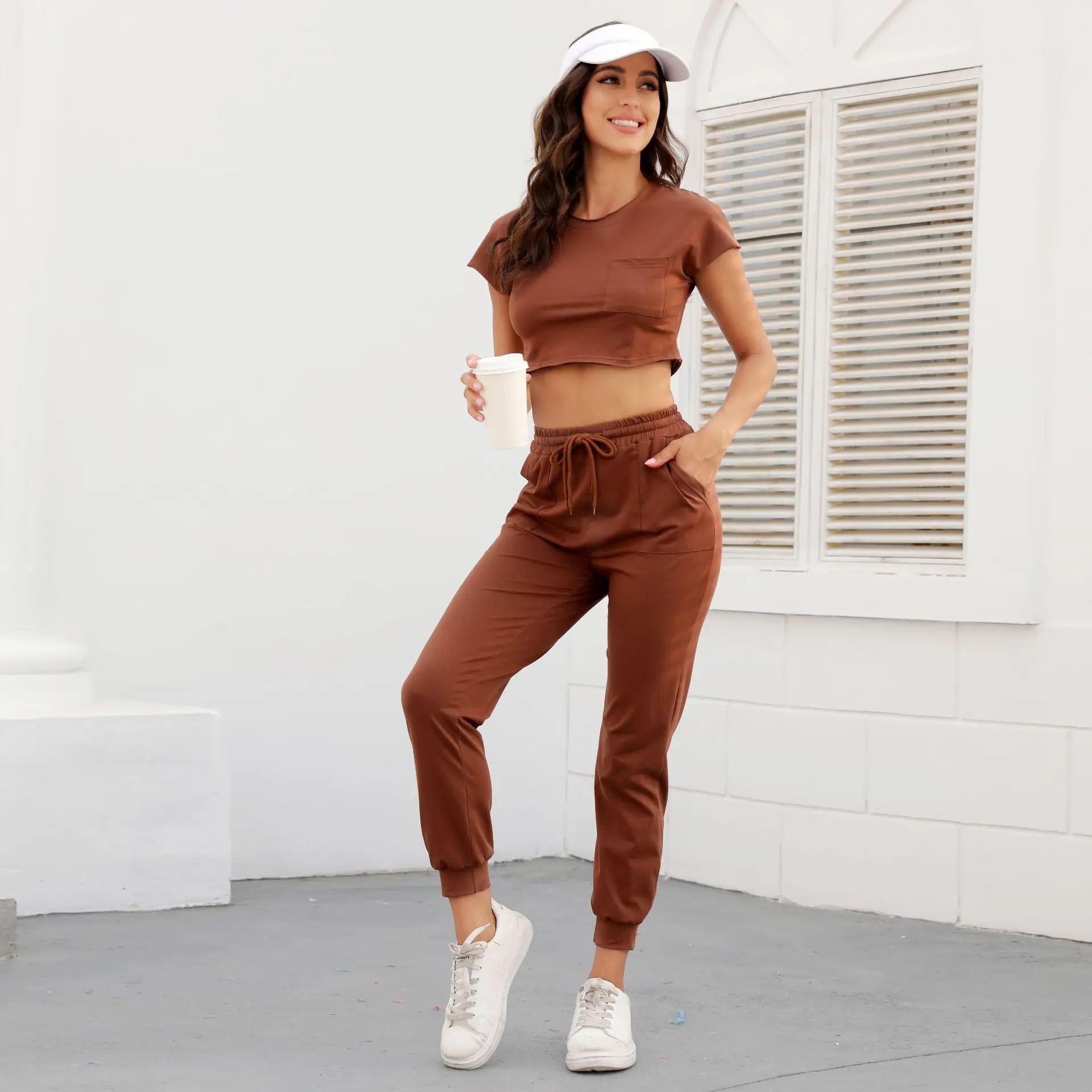 Yoga Brown Tracksuits & Sets for Women for sale