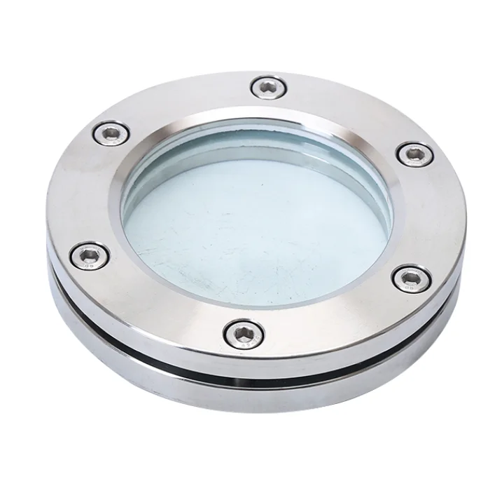 Ultrahigh Vacuum Welded Quartz Viewport Flange Kf Cf Iso Glass Quartz