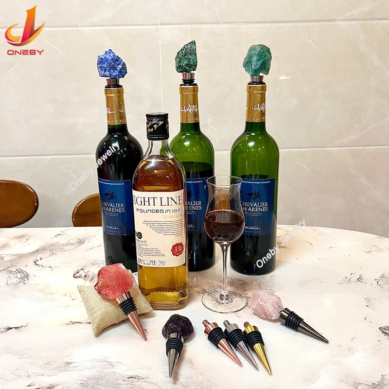 Оптовая продажа, натуральные необработанные камни и хрусталь, натуральные ремесленные розы, аметист, барные аксессуары, драгоценный камень, Хрустальная винная пробка