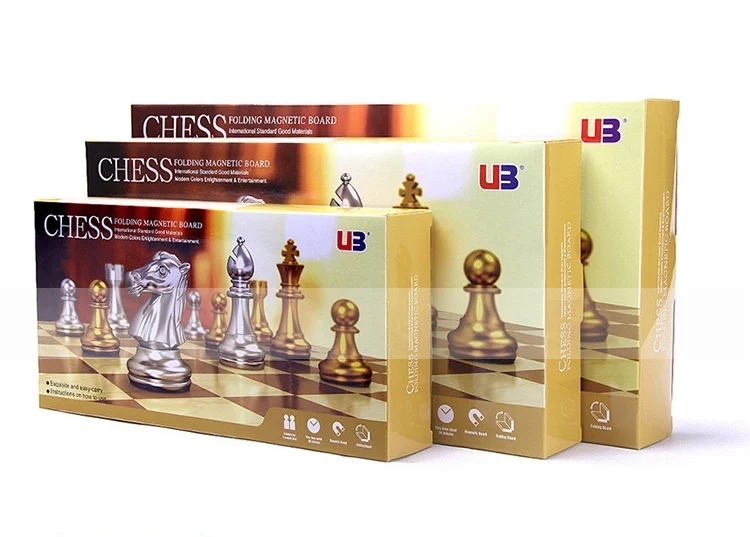 Custom ABS Tournament 25*25*2cm chess board set Game Set Magnetic luxury chess  set plastic