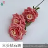 Three-headed Diamond Rose JJTY Orange Core Pink