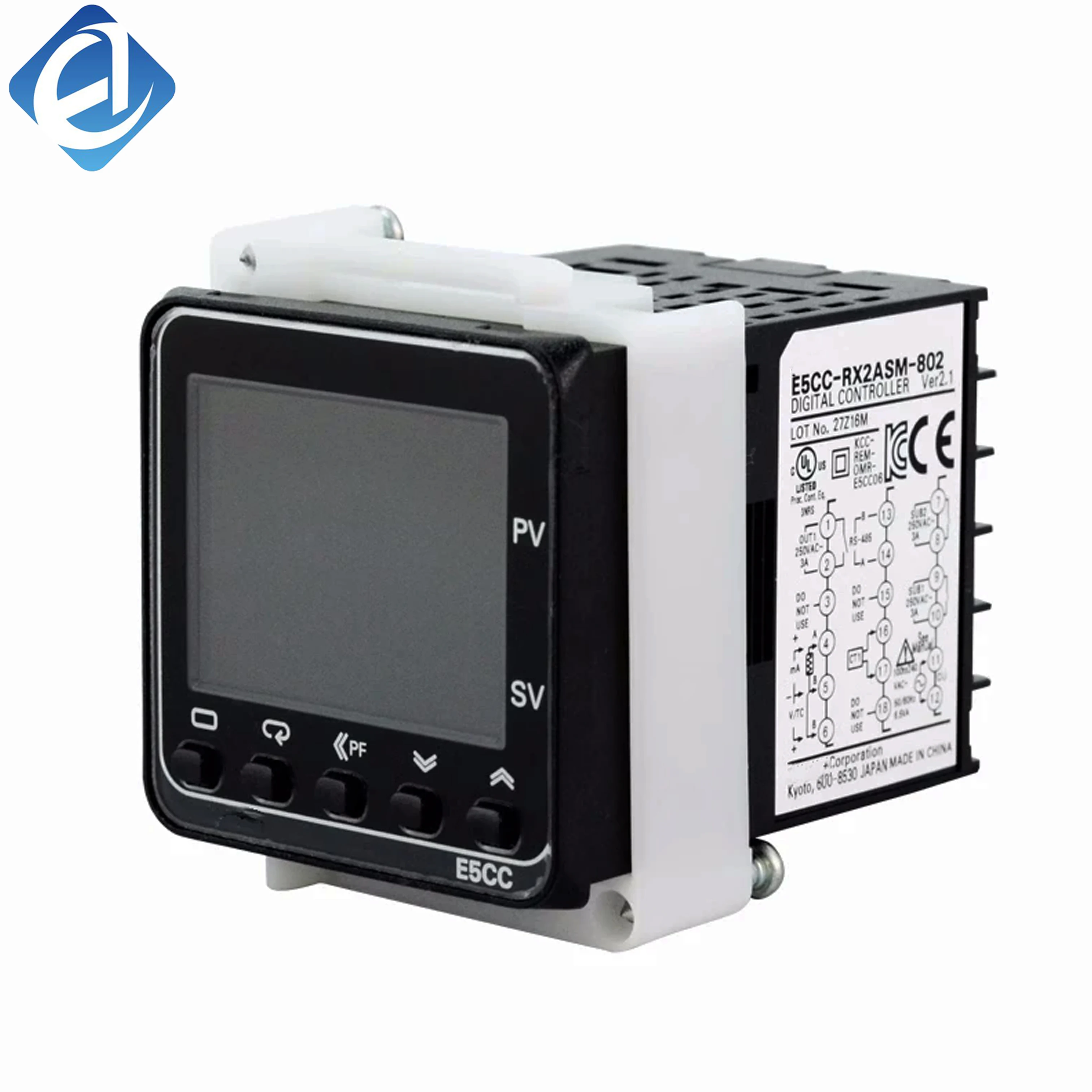 New Original E5CWL-R1TC Omron E5CWL series compact digital temperature controller, used for precise PID temperature monitoring and control in small heating, drying and industrial processing equipment.