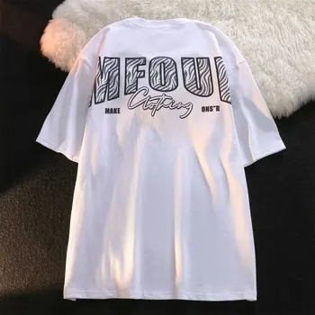 O-neck short sleeved fashionable brand new standard versatile summer youth fashion T-shirt printed trendy men