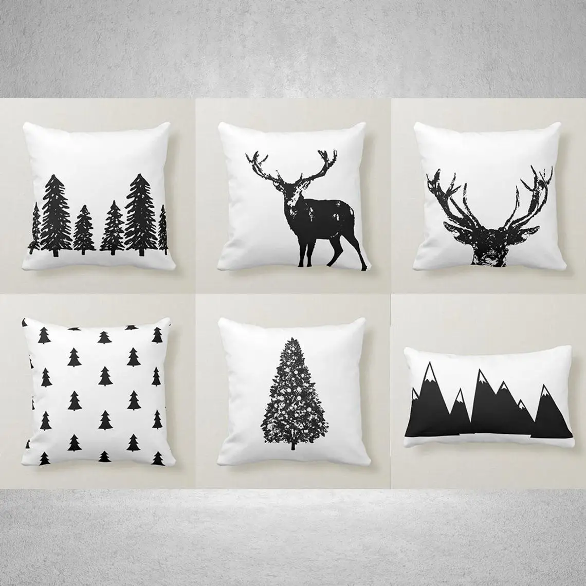 reindeer pillow case