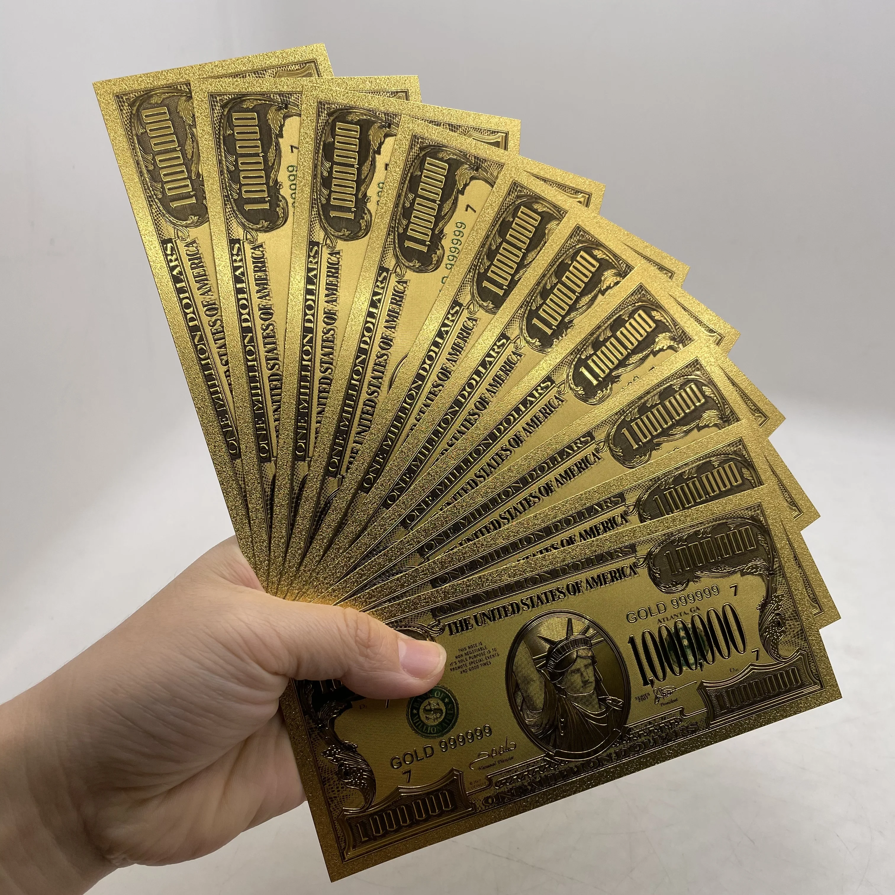 una moneta di raccolta milioni di dollari usa statua della libertà  banconota regali oro bronzing banconote collezione banconote d'oro
