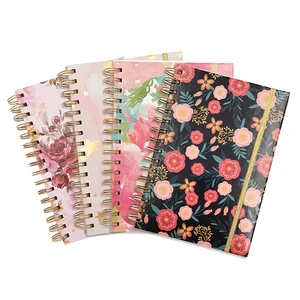 Customizable A5 Spiral Notebooks Fabric PP Bulk Custom Page Sewing Binding Sublimation Subject Printing Leather PVC Paper