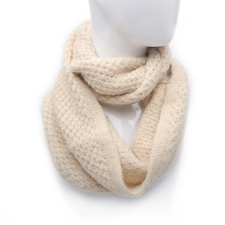 Women Men Knitted Winter Acrylic Scarves Neck Collar Scarf Thick