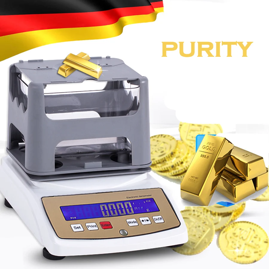 24k 22k 20k 18k Gold Karat Meter Purity Testing Machine Computer
