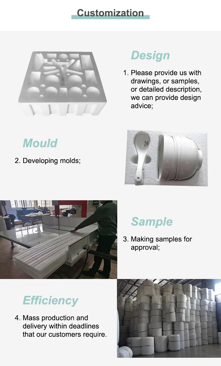 Pearl Cotton Foam Board Sponge Filling Foam Pad Customized Epe Shock