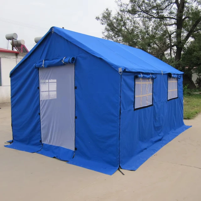 Cotton Disaster Relief Tent with Canvas Fabric Material