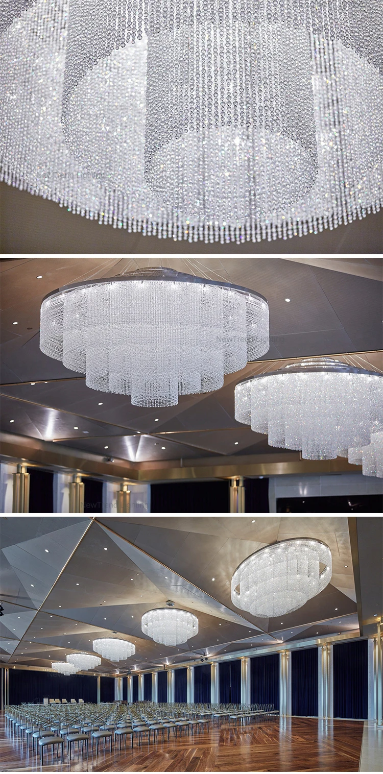 cpl 93 new product hall hotel lobby luxury decoration lighting large custom made crystal chandelier-2