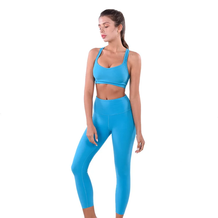 Customize Private Label Fitness Wear Yoga Gym Leggins Set Workout Suit Plus Size Activewear One Piece Yoga Set