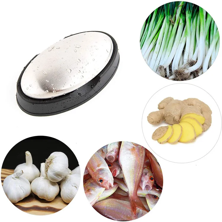 Factory Supply Wholesale Soap Magic Stainless Steel Oval Soap Odor Remover Metal Bar Soap With Black Box