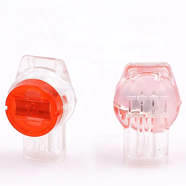 Ur Wire Connectors Ur Idc Buttsplice 1926 Awg Waterproof Red Clear